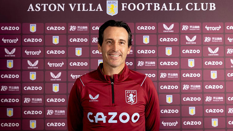 Unai Emery pelatih Aston Villa